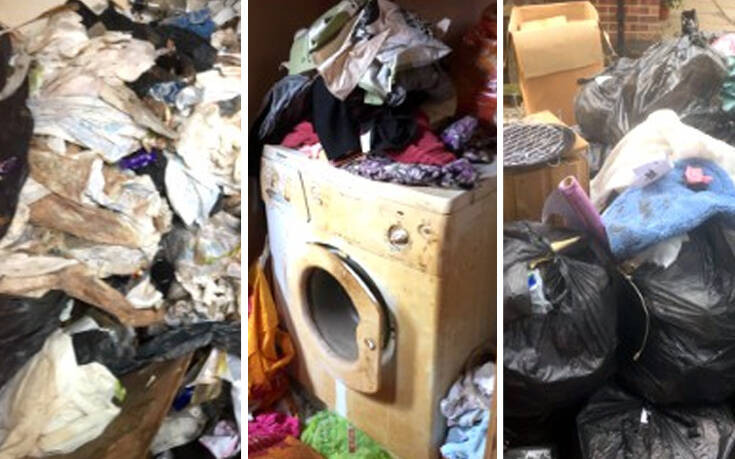 Εικόνες που σοκάρουν: Δεν πετούσε τα σκουπίδια για χρόνια, 27 τόνοι είχαν μπλοκάρει και την τουαλέτα