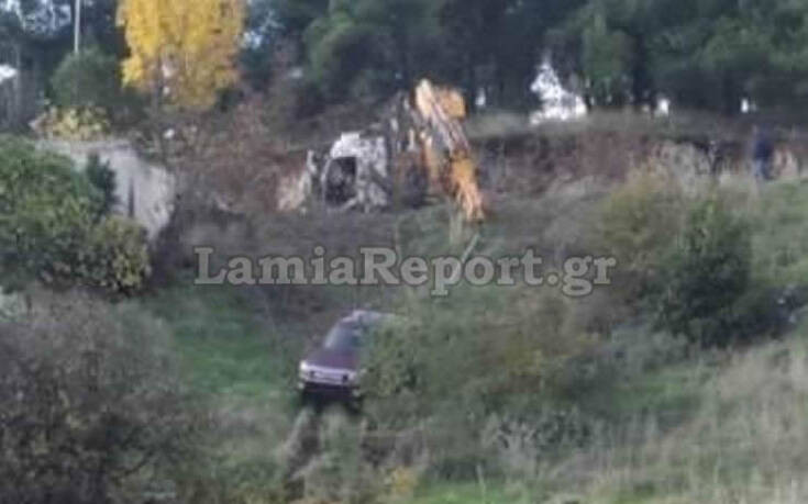 Λαμία: Αυτοκίνητο έπεσε στο γκρεμό στον περιφερειακό της πόλης