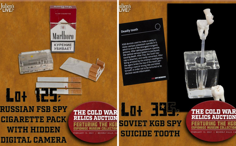 Τα εντυπωσιακά γκάτζετ των κατασκόπων της KGB: Το ψεύτικο δόντι με υδροκυάνιο και τα τσιγάρα με τη φωτογραφική μηχανή