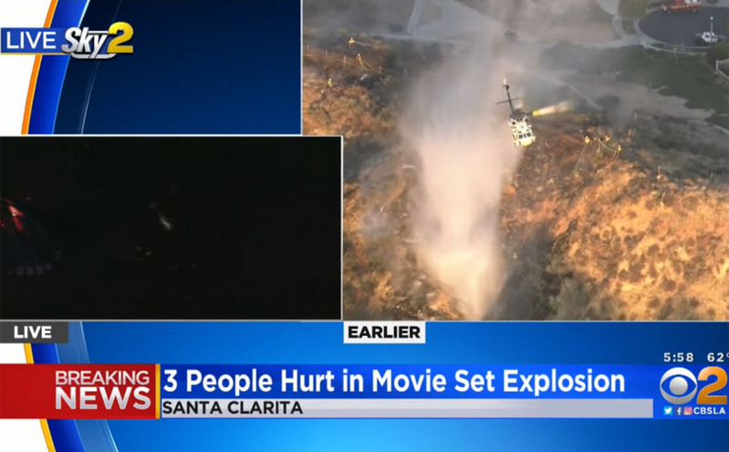 Λος Άντζελες: Έκρηξη σε γυρίσματα ταινίας άφησε τρεις ανθρώπους σε κρίσιμη κατάσταση