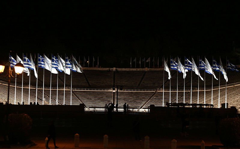 Εικόνες από τον νέο φωτισμό του Παναθηναϊκού Σταδίου