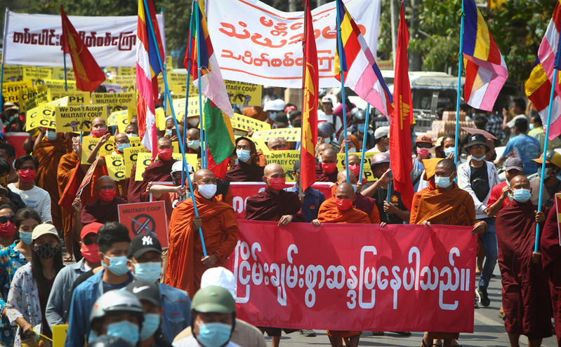 Μιανμάρ: Χάος στις διαδηλώσεις &#8211; 18 οι νεκροί