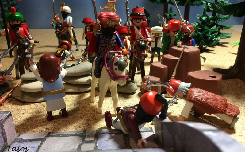 Θεσσαλονικός με μεράκι αναπαριστά τη μάχη της Αλαμάνας με Playmobil
