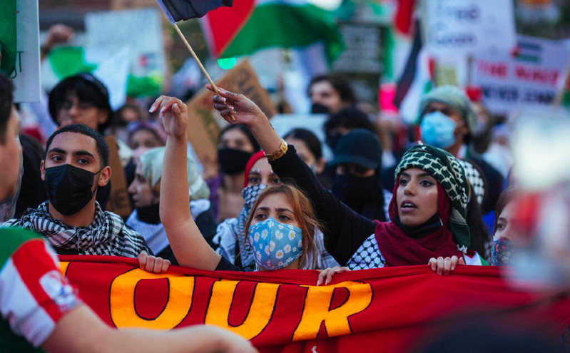 ΗΠΑ: Χιλιάδες διαδηλωτές υπέρ των Παλαιστινίων στους δρόμους