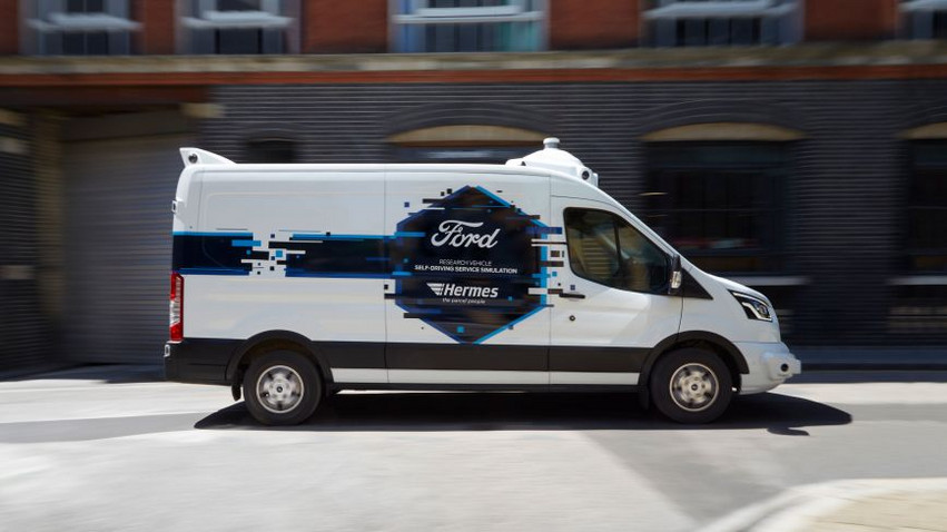 Συμμαχία Hermes-Ford για παραδόσεις δεμάτων με αυτόματα van