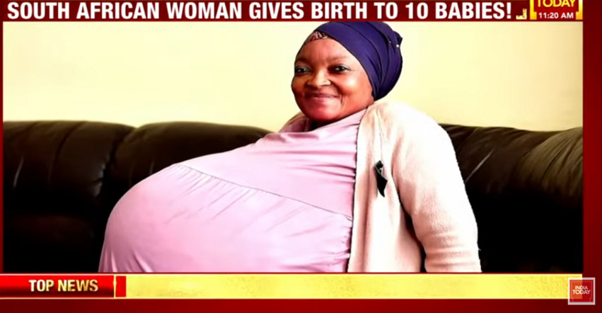 Νέο παγκόσμιο ρεκόρ: Μια 37χρονη Νοτιοαφρικανή γέννησε&#8230; δεκάδυμα