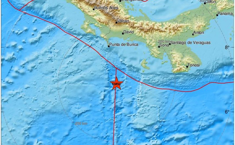 Ισχυρός σεισμός ταρακούνησε τον Παναμά