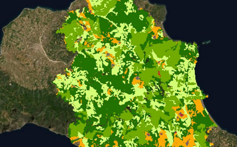 Φωτιά στην Εύβοια: Στα 465.820 στρέμματα η καμένη έκταση &#8211; Νέος χάρτης από το Αστεροσκοπείο