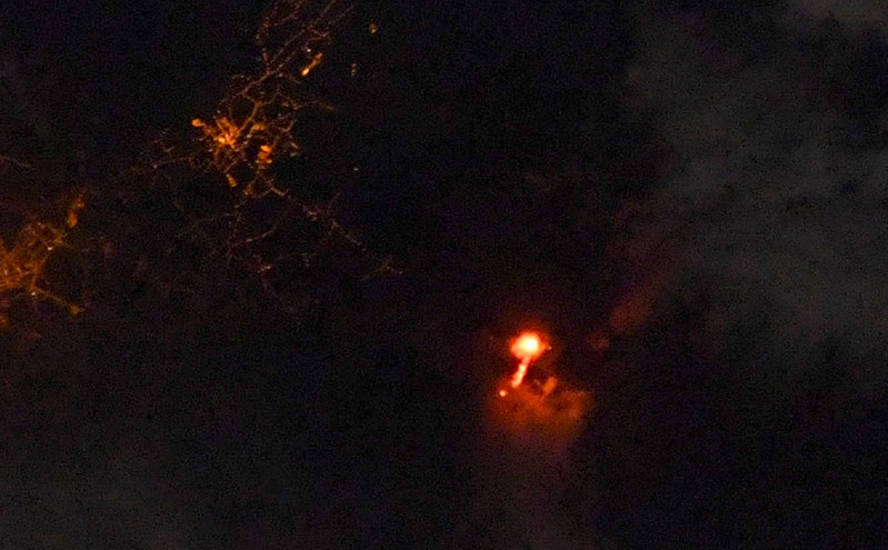 Λα Πάλμα: Η εικόνα του ηφαιστείου από το διάστημα εντυπωσιάζει