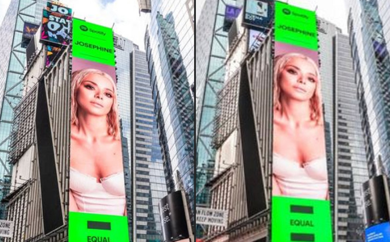 Ζοζεφίν Βέντελ: «Πρωταγωνιστεί» σε billboard στην Times Square