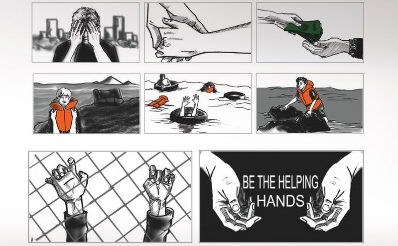«14 ιστορίες για πρόσφυγες»: Φοιτητές φτιάχνουν εικονογραφημένα σενάρια για το προσφυγικό