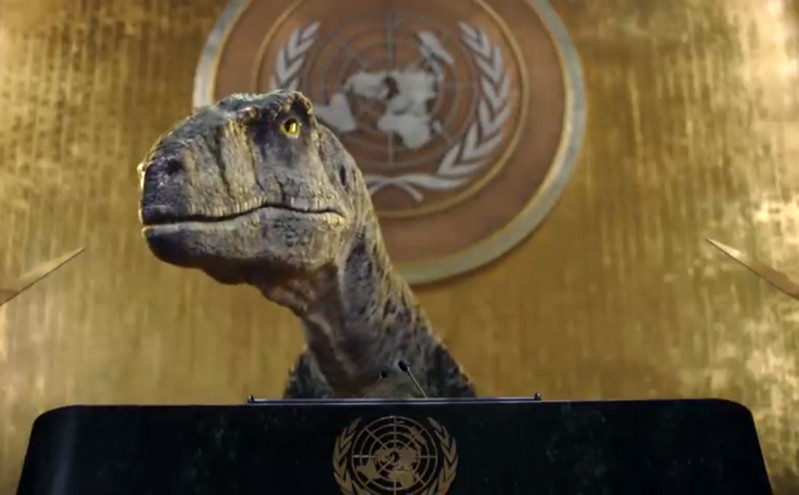 Ένας&#8230; δεινόσαυρος τα έψαλε στον ΟΗΕ: Μην διαλέγετε την εξαφάνιση