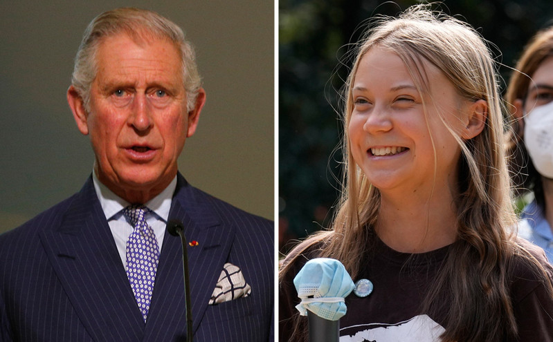 Πρίγκιπας Κάρολος υπέρ Τούνμπεργκ: Οι ηγέτες «απλά μιλούν» για την κλιματική αλλαγή