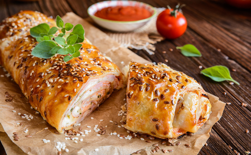Πατατόπιτα με τυρί και ζαμπόν