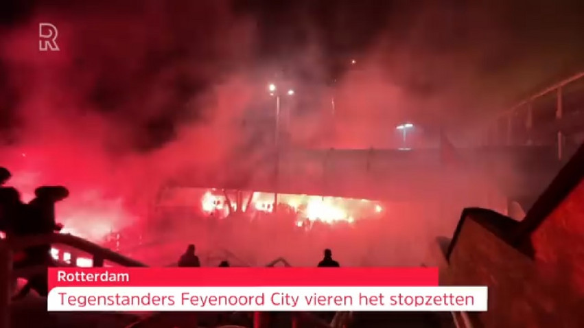 Φέγενορντ: Οι οπαδοί της έκαναν τη νύχτα – μέρα στο Ρότερνταμ επειδή σταμάτησαν τα σχέδια του νέου γηπέδου