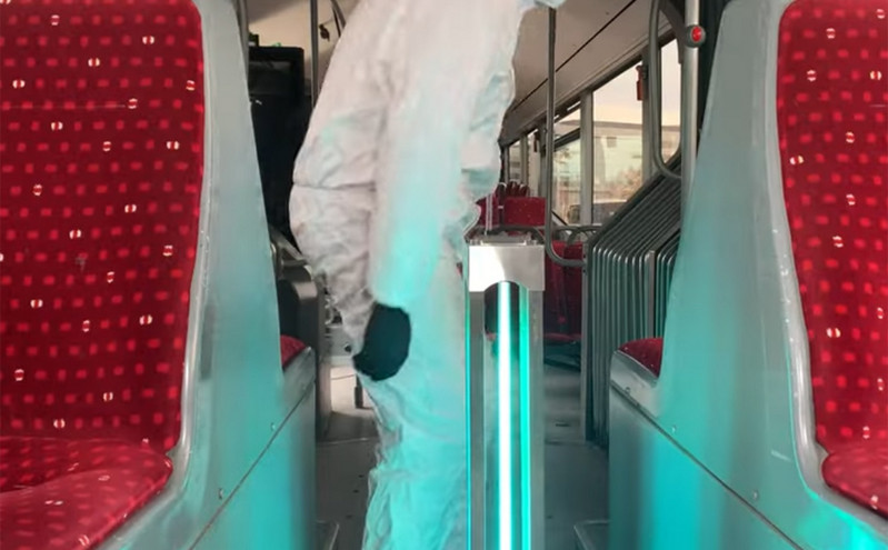 ΟΑΣΘ: Απολύμανση στα λεωφορεία με ακτινοβολία UVC