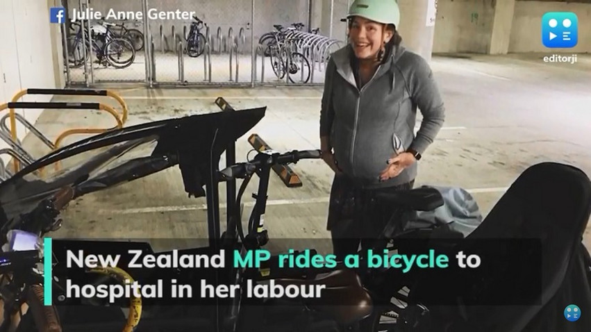 Βουλευτής στη Νέα Ζηλανδία πήγε με το ποδήλατό της να γεννήσει στο μαιευτήριο όταν την έπιασαν οι πόνοι