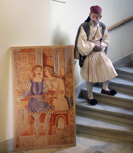 Θεατρική παράσταση για τον μεγάλο λαϊκό ζωγράφο Θεόφιλο παρουσιάστηκε στο εντευκτήριο της Βουλής των Ελλήνων