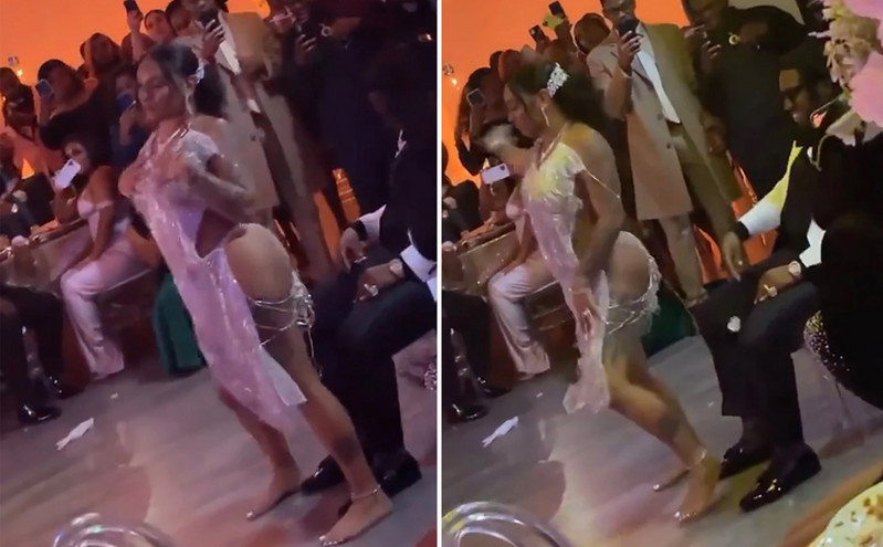 Χαμός στο Twitter με το σούπερ σέξι φόρεμα νύφης και το lap dance στον γαμπρό στο γαμήλιο γλέντι