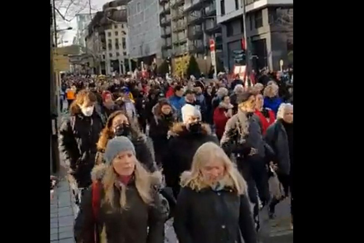 Βέλγιο &#8211; Κορονοϊός: Νέα διαδήλωση κατά των μέτρων για την πανδημία του κορονοϊού &#8211; Δείτε βίντεο