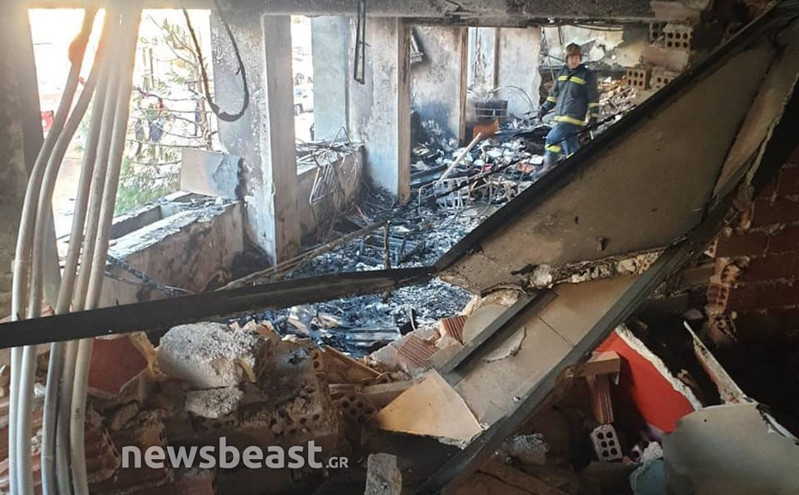Ισχυρή έκρηξη στη Συγγρού: Εικόνες απόλυτου χάους μέσα στα κτήρια