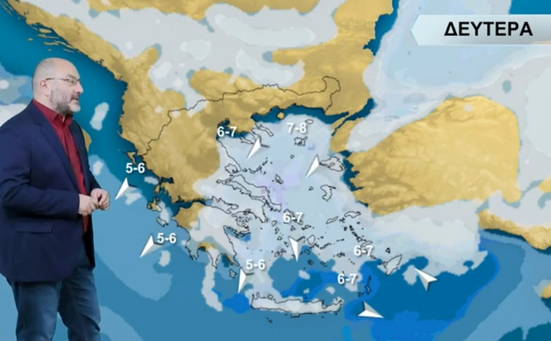 Καιρός &#8211; Σάκης Αρναούτογλου: Πυκνά χιόνια στην Αττική τη Δευτέρα &#8211; Προειδοποίηση για χιονοθύελλες