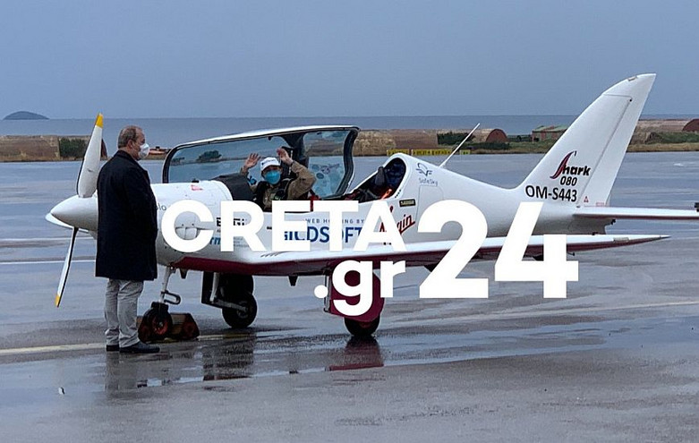 Κρήτη: Στο Ηράκλειο η 19χρονη που κάνει το γύρο του κόσμου με μονοκινητήριο αεροσκάφος