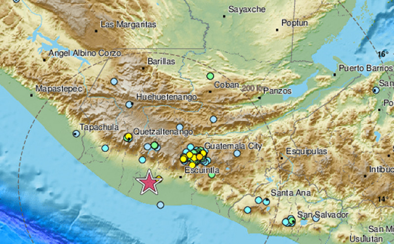 Ισχυρός σεισμός 6,2 Ρίχτερ στη Γουατεμάλα