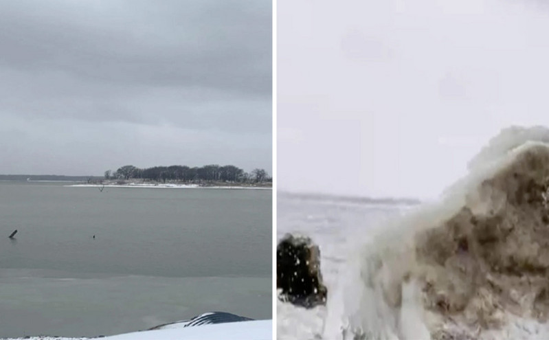 Γυναίκα επέπλεε 2 μέρες σε παγωμένη λίμνη πάνω σε πλαστικό στρώμα &#8211; Σώθηκε από θαύμα