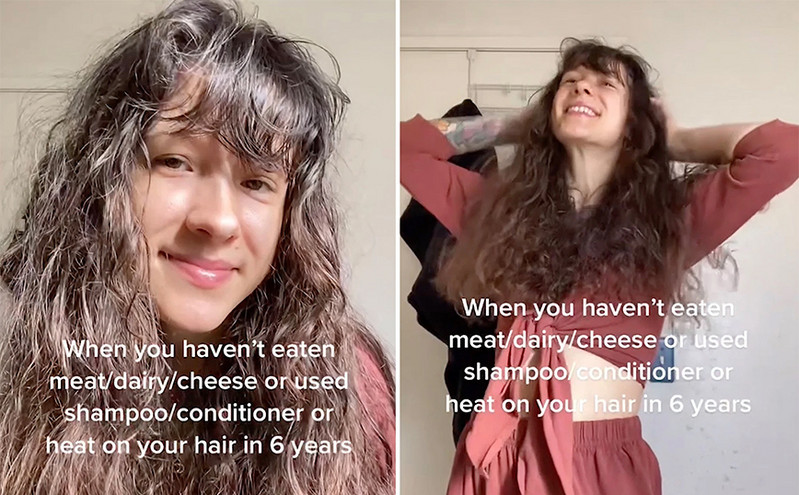 TikToker δεν έχει χρησιμοποιήσει σαμπουάν στα μαλλιά της εδώ και 6 χρόνια και προκαλεί συζήτηση