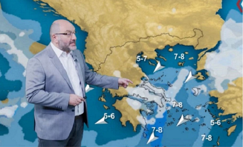 Καιρός &#8211; Σάκης Αρναούτογλου: Ψυχρή «μπάλα» αέρα θα περάσει από την Ελλάδα &#8211; Μπόρες χιονιού και στην Αττική