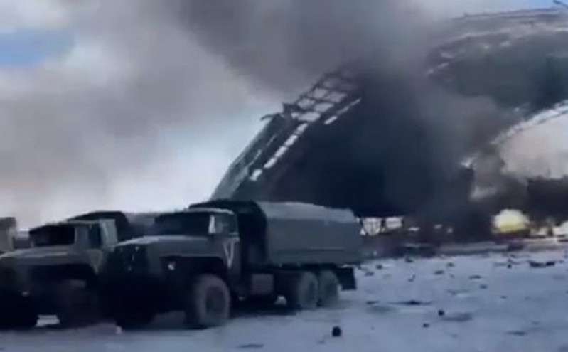 Βίντεο από το αεροδρόμιο Gostomel στην Ουκρανία &#8211; «Η φωτιά στο μεγαλύτερο αεροσκάφος του κόσμου»