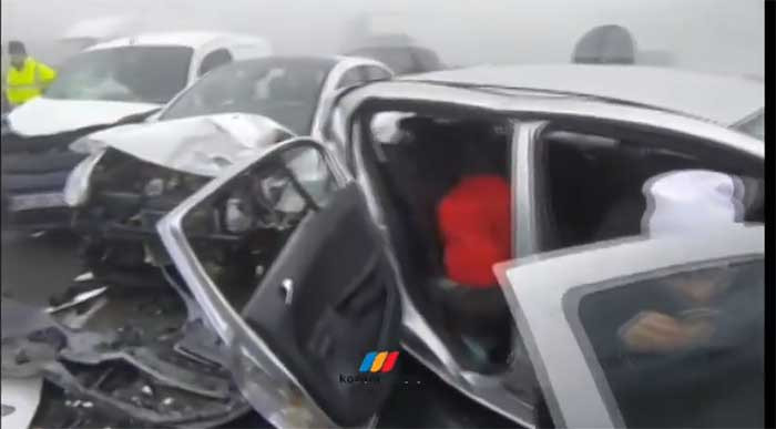 Απίστευτες εικόνες από την καραμπόλα στην Εγνατία Οδό: Τουλάχιστον 15 τραυματίες &#8211; Πώς έγινε το ατύχημα