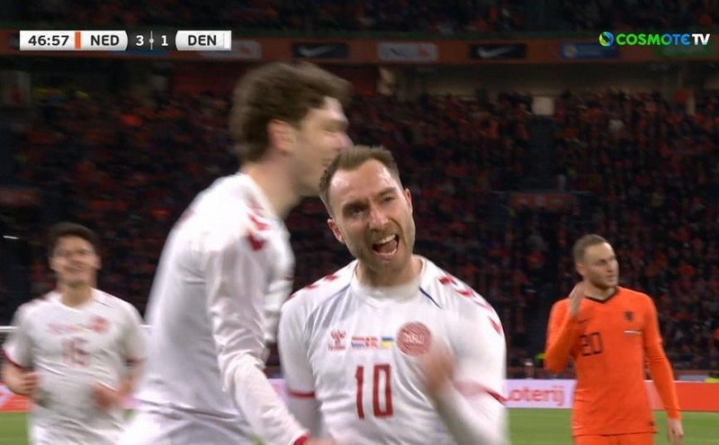 Κρίστιαν Έρικσεν: Επέστρεψε με γκολ στην εθνική Δανίας μετά την ανακοπή καρδιάς στο Euro 2020