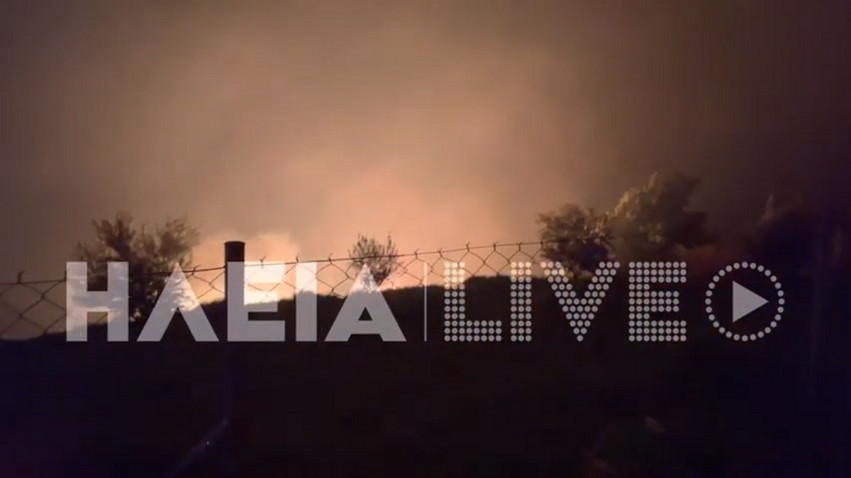 Ηλεία: Μεγάλη μάχη με τις φλόγες – Αναζωπύρωση της πυρκαγιάς στο Λιβαδάκι