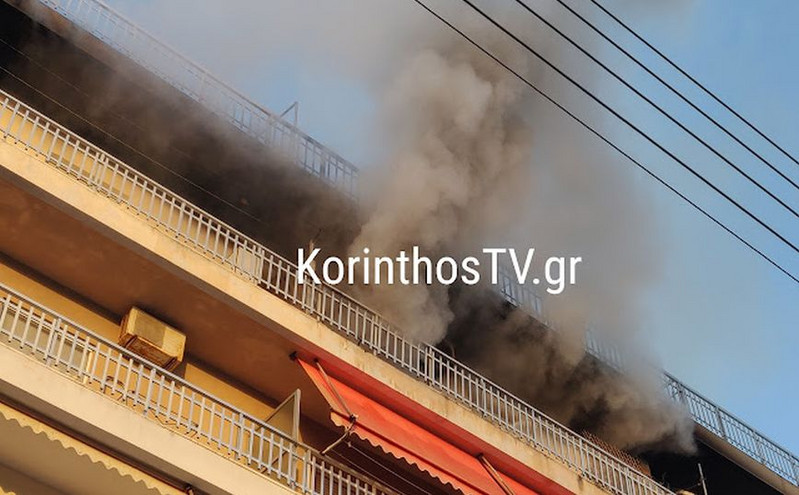 Κόρινθος: Φωτιά σε διαμέρισμα &#8211; Στο νοσοκομείο δύο άτομα