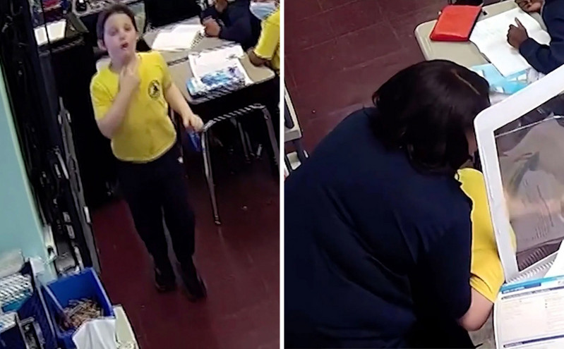 Οι αγωνιώδεις στιγμές που δασκάλα σώζει μαθητή που κατάπιε καπάκι &#8211; Το βίντεο μέσα από την αίθουσα