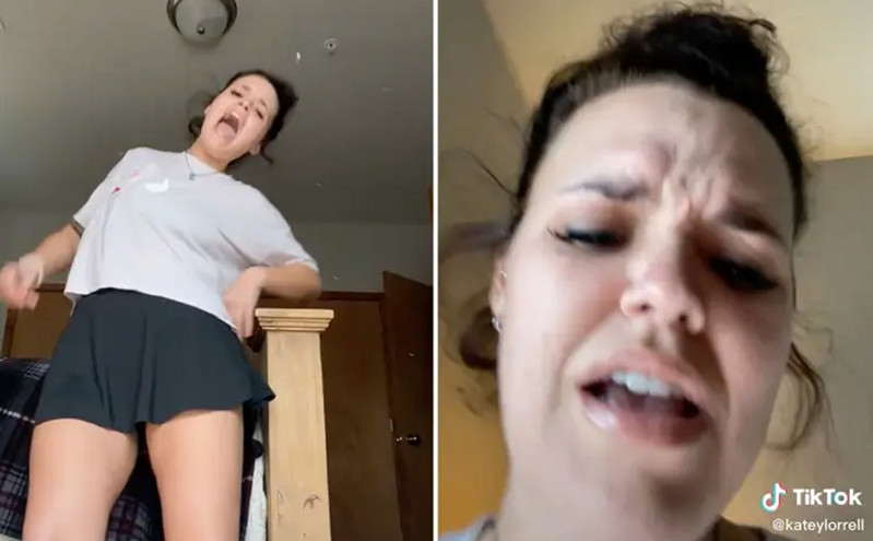 TikToker προσπάθησε δείξει το συνολάκι της, χτύπησε τη μέση της και έγινε viral