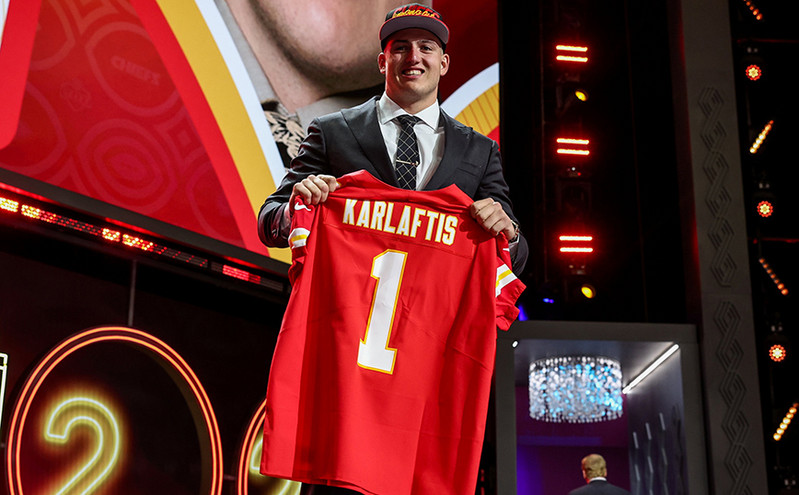 Γιώργος Καρλαύτης: Επιλέχθηκε στο Νο.30 του draft της NFL από τους Kansas City Chiefs