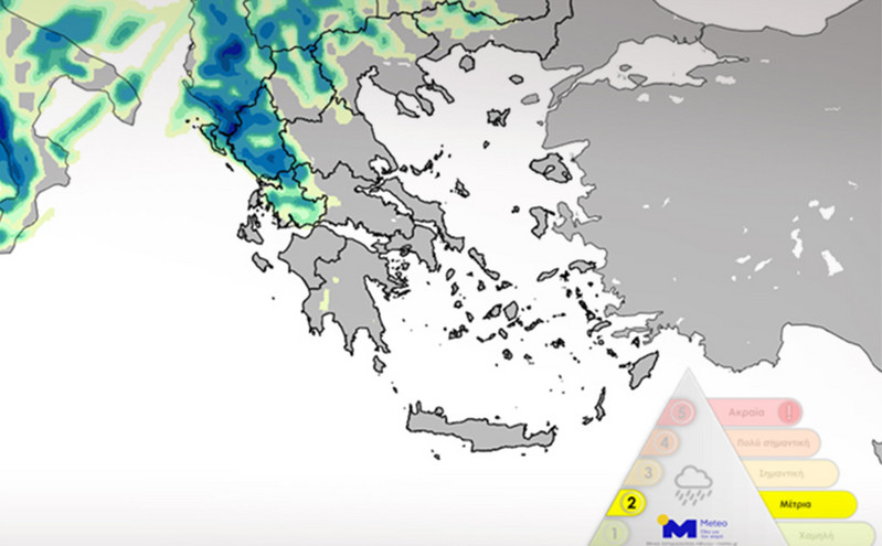 Καιρός: Επιδείνωση με βροχές σήμερα και υψηλές συγκεντρώσεις σκόνης