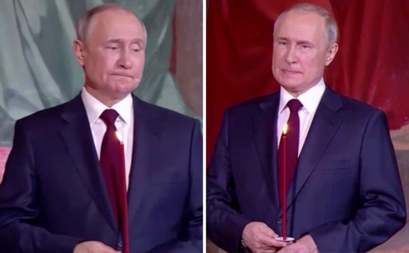 Βίντεο με τον Πούτιν να φαίνεται «ασταθής» σε πασχαλινή λειτουργία &#8211; Οργιάζουν οι φήμες για την υγεία του