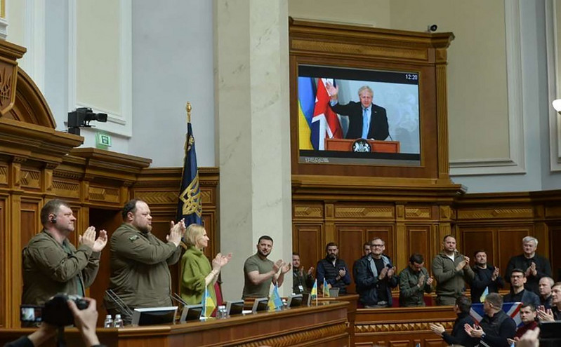Ομιλία Τζόνσον στο ουκρανικό κοινοβούλιο: Η Ουκρανία θα νικήσει τη Ρωσία