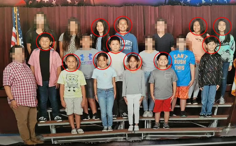 Μακελειό στο Τέξας: Ραγίζει καρδιές η αναμνηστική φωτογραφία τάξης του δημοτικού σχολείου
