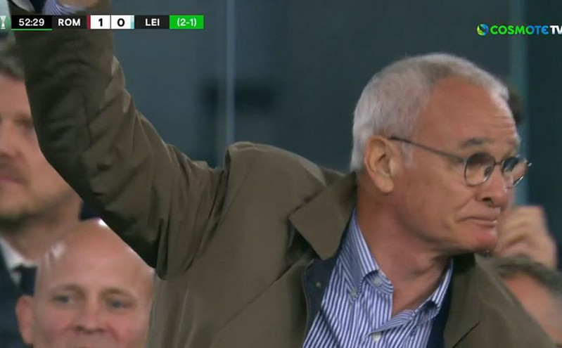 Ρόμα &#8211; Λέστερ: Standing ovation στον Ρανιέρι από τους οπαδούς, «λύγισε» ο Ιταλός coach
