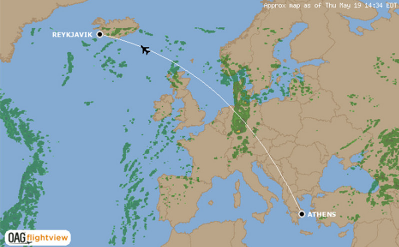 Αναστάτωση σε πτήση από Αθήνα για Νέα Υόρκη &#8211; Κατευθύνθηκε εκτάκτως στην Ισλανδία