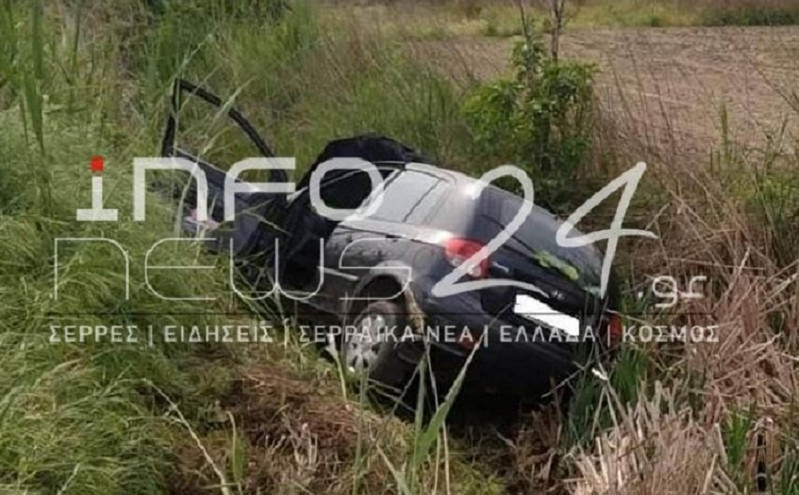 Σέρρες: Αυτοκίνητο έπεσε σε αρδευτικό κανάλι &#8211; Νεκρός ο οδηγός