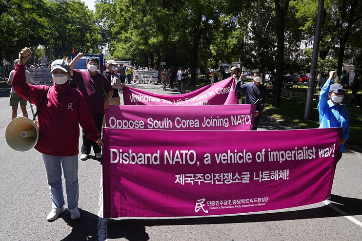 Μαδρίτη: Πορεία διαμαρτυρίας για την διοργάνωση της Συνόδου Κορυφής του ΝΑΤΟ την επόμενη εβδομάδα &#8211; Δείτε φωτογραφίες