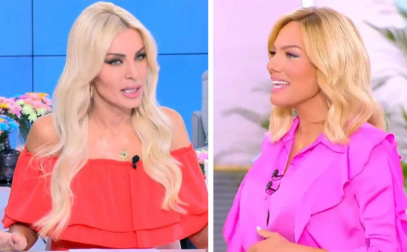 Η κοινή φωτογραφία της Κατερίνας Καινούργιου με την Ιωάννα Μαλέσκου ένα χρόνο μετά την τηλεοπτική τους κόντρα