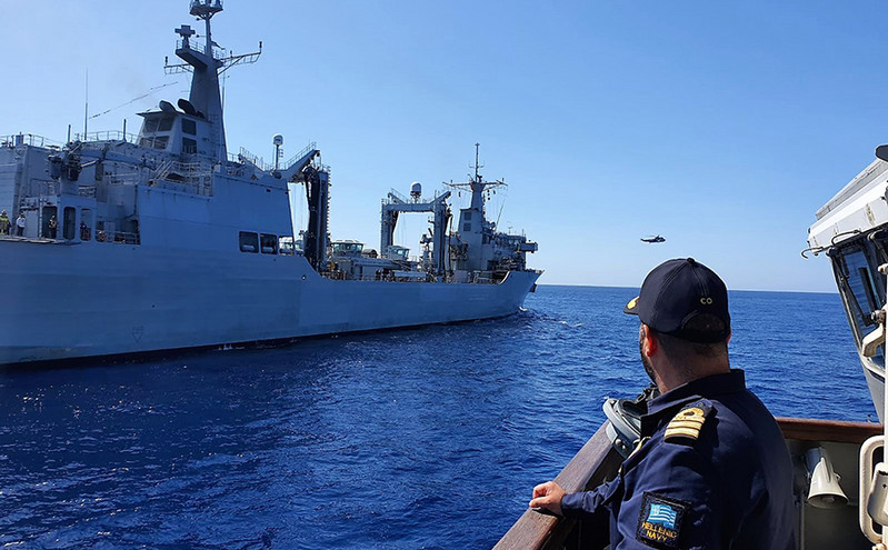 Εικόνες από την ναυτική άσκηση Passing Exercise στην Κάρπαθο