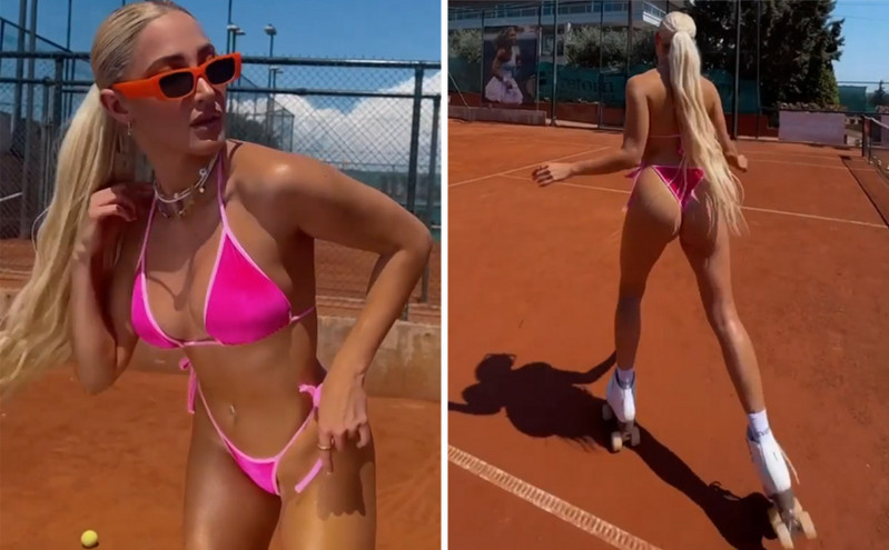 Ιωάννα Τούνη: Τρελαίνει το Instagram κάνοντας rollers μόνο με το σέξι μπικίνι της